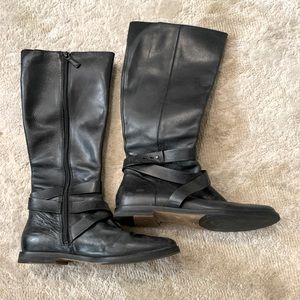 Cole Haan black riding boots, size 8.5B